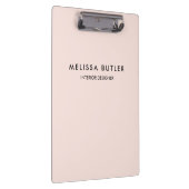 Minimalistische rosa Zwischenablage Klemmbrett (Rechts)