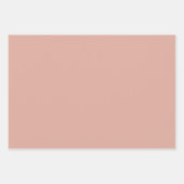 Minimalistische, rosafarbene, dunkelblaue Farbtöne Geschenkpapier Set (Vorderseite)