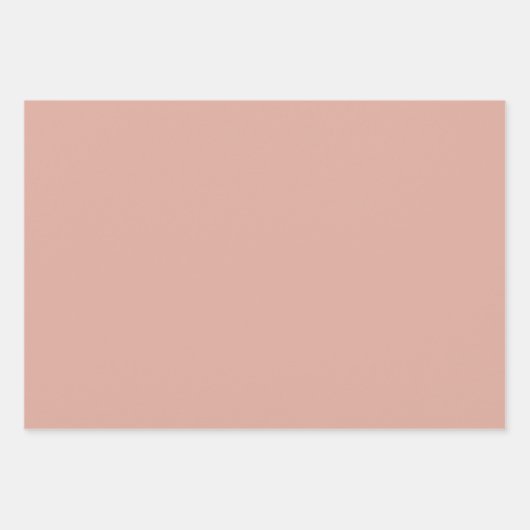 Minimalistische, rosafarbene, dunkelblaue Farbtöne Geschenkpapier Set (Vorderseite)