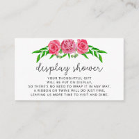 Minimalistische Rose Duscheinschlusskarte anzeigen