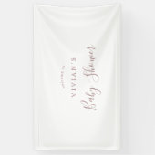 Minimalistische Rose Gold Baby Dusche Begrüßungsba Banner (Vertikal)