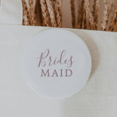Minimalistische Rose Gold Bridesmaid Brautparty Button