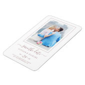 Minimalistische Rose Gold Foto Speichern Sie das D Magnet (Linke Seite)