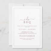 Minimalistische Rose Gold I GRILLEN Engagement Par Einladung (Vorderseite)