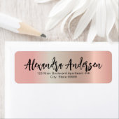 Minimalistische Rose Gold Metallic Trendy Script L (Insitu)