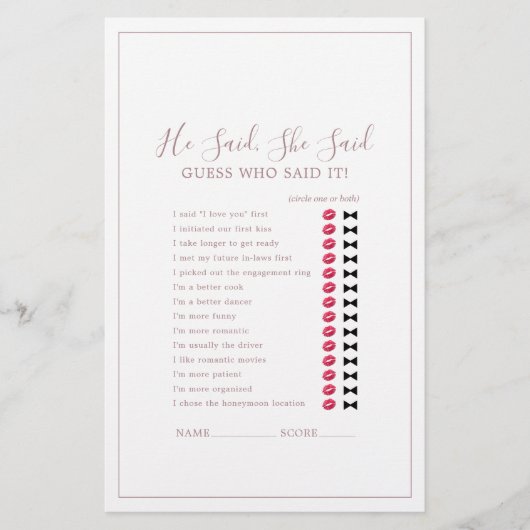 Minimalistische Rose Gold, sagte er, sie sagte Gam Flyer (Vorne)