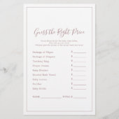 Minimalistische Rose Gold schätzen das richtige Pr (Vorderseite)