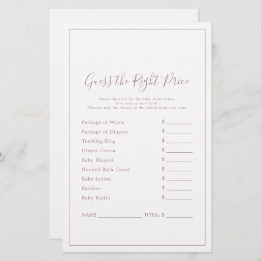 Minimalistische Rose Gold schätzen das richtige Pr (Vorne/Hinten)