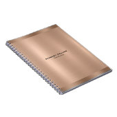 Minimalistische Rose-Gold-Textur Notizblock (Rechte Seite)