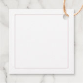 Minimalistische Rose Gold Vielen Dank für Ihr Inte Geschenkanhänger (Rückseite)