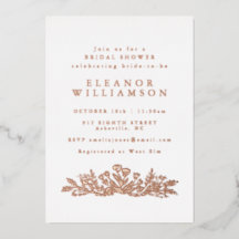 Minimalistische Rose Goldenes Foil Botanisches Bra