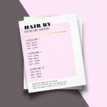 Minimalistische Rose Imitate Gold Line Treppenmenü Flyer<br><div class="desc">Elegantes Menü Broschüren Template Design für Schönheits-/Haarfachleute. Einfaches,  elegantes Design mit Imitaten mit goldener Linie und Rose/weißem Hintergrund. Sauberes,  elegantes Design. Wenn Sie Hilfe benötigen,  um dieses Produkt anzupassen,  kontaktieren Sie uns bitte.</div>
