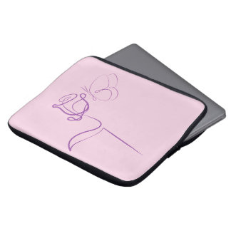 Minimalistische Rose Laptop-Hülle Laptopschutzhülle