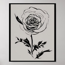 Minimalistische Rose