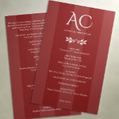 Minimalistische Rosenholzrotholzhochzeit Programm