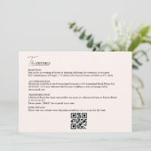 Minimalistische Rost Burnt Orange Terracotta Hochz Einladung (Stehend Vorderseite)