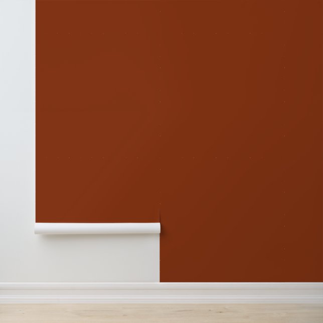 Minimalistische RostZimt schlichte, solide Farbe e Tapete (Anwendung)