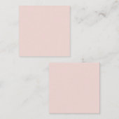 Minimalistische rot rosa solide schlicht elegant g mitteilungskarte (Vorne/Hinten)