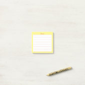 Minimalistische rote Linde Post-it Klebezettel (Auf Schreibtisch)