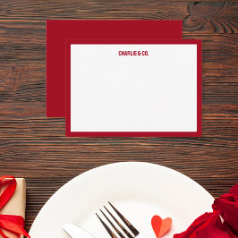 Minimalistische Rote Rose, Single-Grenze, personal Mitteilungskarte