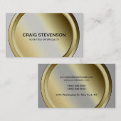 Minimalistische Round Button Grau Muster-Visitenka Visitenkarte (Vorne/Hinten)