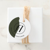 Minimalistische Round-Logos-Han-Tag Geschenkanhänger (Beispiel)