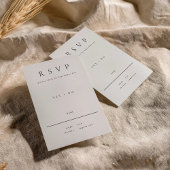 Minimalistische RSVP-Karte mit Wahlmöglichkeit RSVP Karte