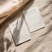 Minimalistische RSVP-Karte mit Wahlmöglichkeit RSVP Karte