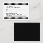 Minimalistische RSVP-Karte Mitteilungskarte (Vorne/Hinten)