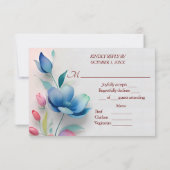 Minimalistische RSVP-Karte RSVP Karte (Rückseite)