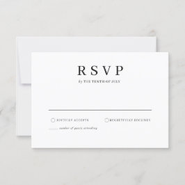 Minimalistische RSVP-Karte RSVP Karte
