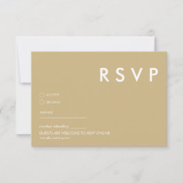 Minimalistische RSVP-Karten für Hochzeiten Einladung