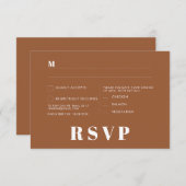 Minimalistische RSVP-Karten für Hochzeiten Einladung (Vorne/Hinten)
