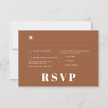 Minimalistische RSVP-Karten für Hochzeiten