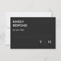 Minimalistische RSVP-Karten für Hochzeiten