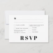 Minimalistische RSVP-Karten für Hochzeiten Einladung (Vorderseite)