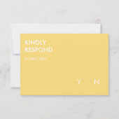 Minimalistische RSVP-Karten für Hochzeiten Einladung (Vorderseite)