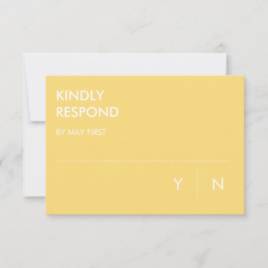 Minimalistische RSVP-Karten für Hochzeiten Einladung (Vorderseite)