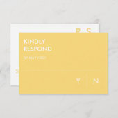 Minimalistische RSVP-Karten für Hochzeiten Einladung (Vorne/Hinten)