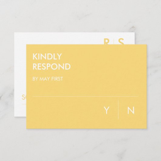 Minimalistische RSVP-Karten für Hochzeiten Einladung (Vorne/Hinten)