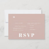 Minimalistische RSVP-Karten für Hochzeiten Einladung (Vorderseite)