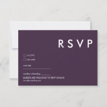 Minimalistische RSVP-Karten für Hochzeiten