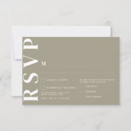 Minimalistische RSVP-Karten für Hochzeiten Einladung
