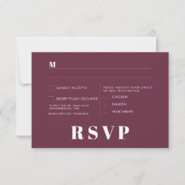 Minimalistische RSVP-Karten für Hochzeiten Einladung