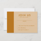 Minimalistische RSVP-Karten für Hochzeiten Einladung (Vorderseite)