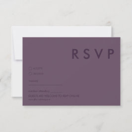 Minimalistische RSVP-Karten für Hochzeiten Einladung