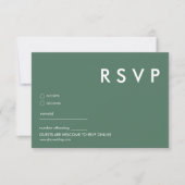Minimalistische RSVP-Karten für Hochzeiten Einladung (Vorderseite)