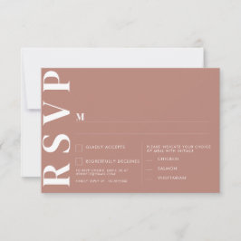 Minimalistische RSVP-Karten für Hochzeiten Einladung