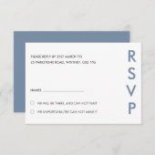 Minimalistische RSVP-Karten für Hochzeiten Einladung (Vorne/Hinten)