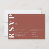 Minimalistische RSVP-Karten für Hochzeiten Einladung (Vorderseite)